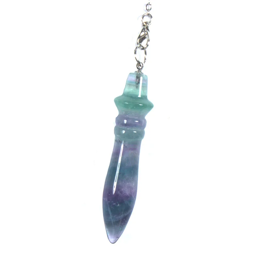 Trendy-beads Silver Plated Rainbow Natural Fluorite Stone Pendulum Pendant Healing Chakra Jewelry
Trendy-beads Silver Plated Rainbow Natural Fluorite Stone Pendulum Pendant Healing Chakra Jewelry