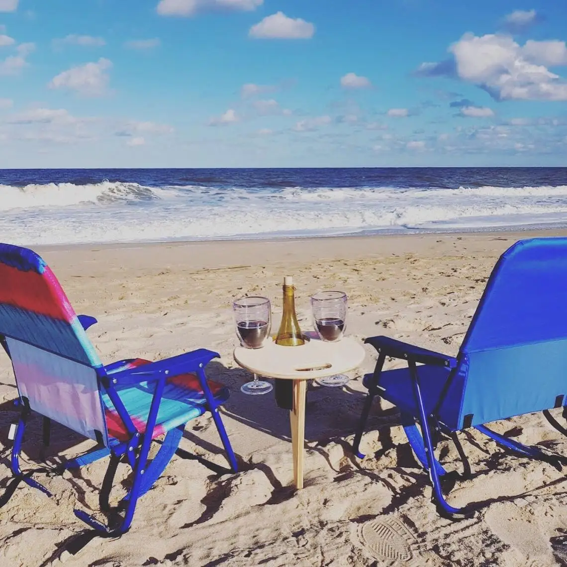 Outdoor Wine Table Deluxe Foldable Small Beach Table Erfect Wine Garden Picnic Table Accessory for Wine Outdoor Entertaining
Outdoor Wine Table Deluxe Foldable Small Beach Table Erfect Wine Garden Picnic Table Accessory for Wine Outdoor Entertaining