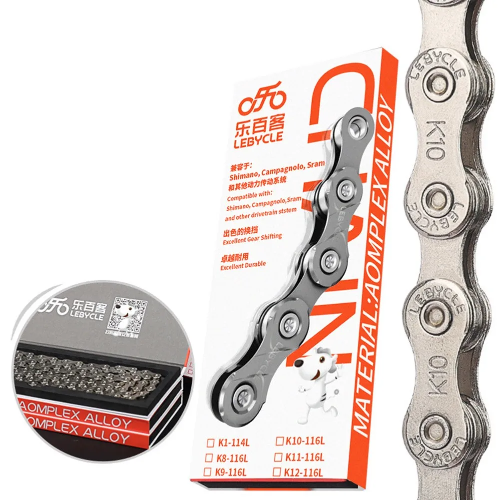 MTB Road Bike Bicycle Chain 116 Links 6 7 8 9 10 11 Speed For-Shimano-SRAM Durable Steel Chain Bicycle Part Accessorie Bicicleta
MTB Road Bike Bicycle Chain 116 Links 6 7 8 9 10 11 Speed For-Shimano-SRAM Durable Steel Chain Bicycle Part Accessorie Bicicleta