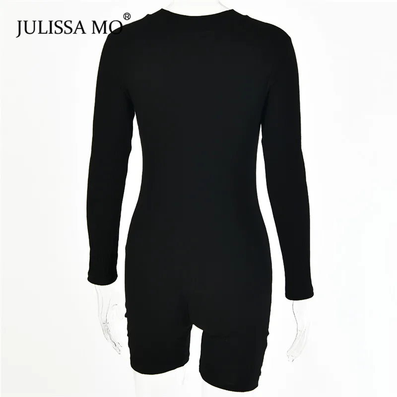 JULISSA MO Black Sexy V Neck Bodycon Playsuit Women Summer Short Sleeve Zipper Rompers Jumpsuit 2020 Casual Streetwear Bodysuit
JULISSA MO Black Sexy V Neck Bodycon Playsuit Women Summer Short Sleeve Zipper Rompers Jumpsuit 2020 Casual Streetwear Bodysuit