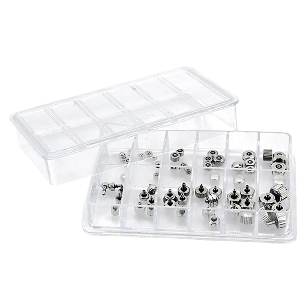 60x Waterproof Watch Crown Tubes Silver Color Mixed Sizes Stainless Steel Set for Watch Makers Watches Repairers Accessories
60x Waterproof Watch Crown Tubes Silver Color Mixed Sizes Stainless Steel Set for Watch Makers Watches Repairers Accessories