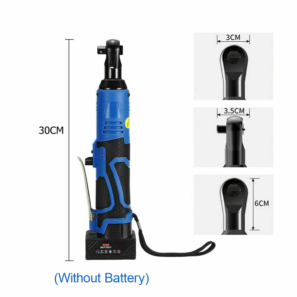 Cordless Ratchet Wrench Right Angle Tool Ratchet 90 Degree Right Angle Large Torque Capacity Wrench 12V/18V/28V without battery
Cordless Ratchet Wrench Right Angle Tool Ratchet 90 Degree Right Angle Large Torque Capacity Wrench 12V/18V/28V without battery