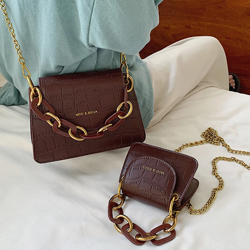 Fashion Female Mini Tote Bag New Quality Leather Women's Designer Handbag Crocodile Pattern Chain Shoulder Messenger Bag
Fashion Female Mini Tote Bag New Quality Leather Women's Designer Handbag Crocodile Pattern Chain Shoulder Messenger Bag