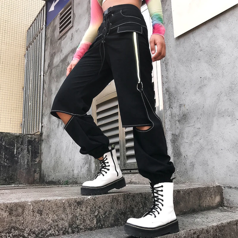 Pantalon cargo pants women baggy black femme new ins street shooting personality hollow reflective overalls loose legging
Pantalon cargo pants women baggy black femme new ins street shooting personality hollow reflective overalls loose legging