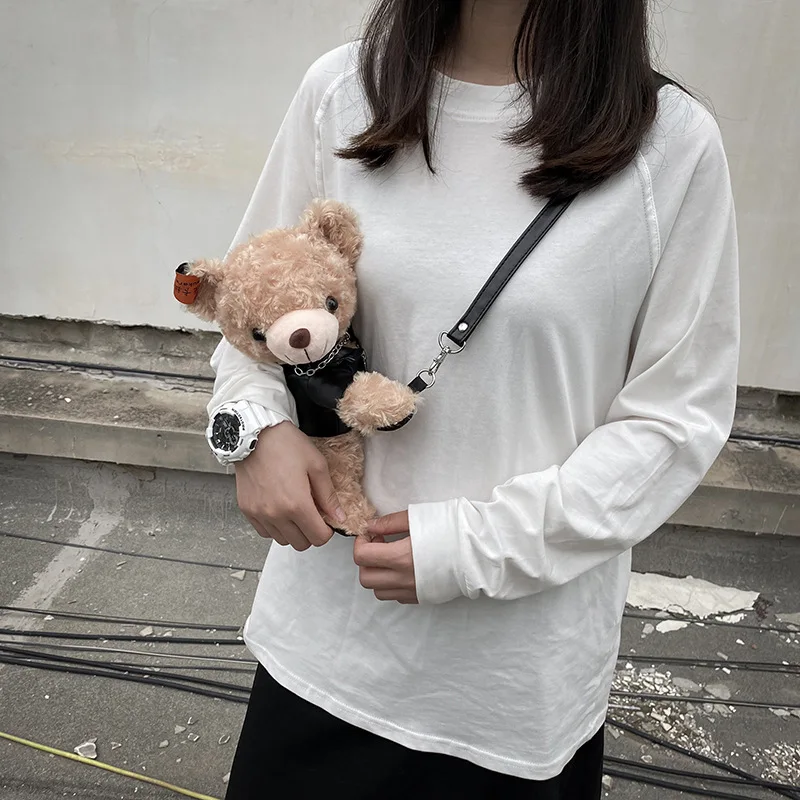 2021 new Japanese fashion Girl cute doll bag women shoulder messenger bag plush bear bag
2021 new Japanese fashion Girl cute doll bag women shoulder messenger bag plush bear bag
