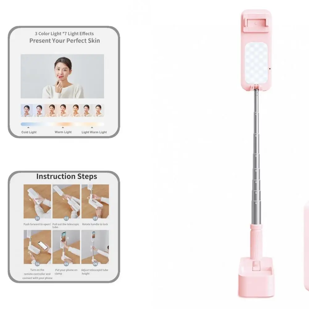 Sturdy Construction Durable Remote Control Mobile Phone Stand Rechargeable for Selfie 
Sturdy Construction Durable Remote Control Mobile Phone Stand Rechargeable for Selfie