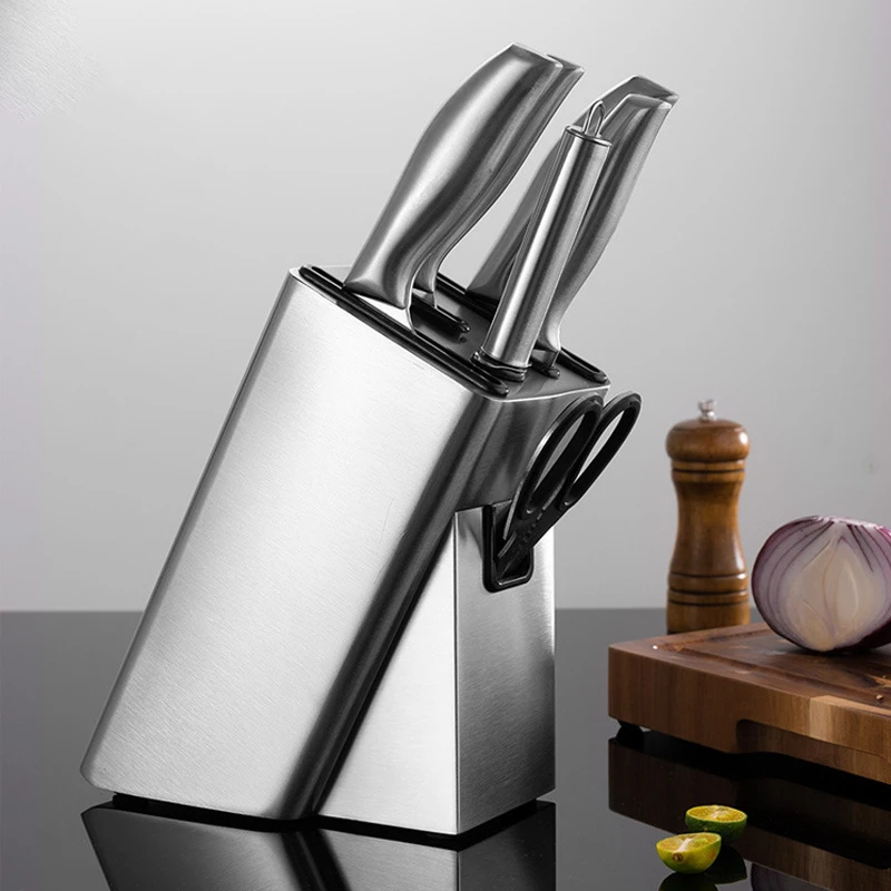 Knife Stand Holder For Kitchen Knife Block Organizer Stainless Steel Knife Holder Stand Block High End Kitchen Accessories
Knife Stand Holder For Kitchen Knife Block Organizer Stainless Steel Knife Holder Stand Block High End Kitchen Accessories
