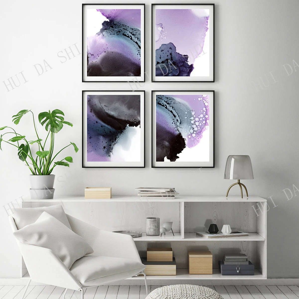 Abstract 4 Prints Set, Purple Black Grey Abstract Gallery Wall Set of 4 Art Prints, Abstract Painting Art, Organic Prints Set
Abstract 4 Prints Set, Purple Black Grey Abstract Gallery Wall Set of 4 Art Prints, Abstract Painting Art, Organic Prints Set