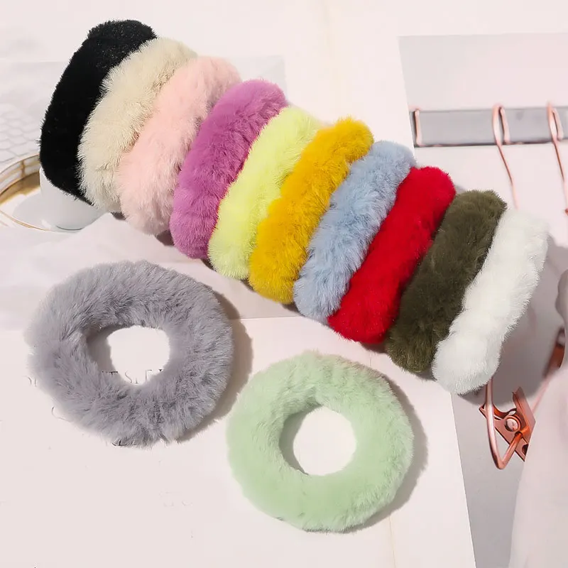 Fluffy Seamless Hair Rope Faux Rabbit Fur Scrunchies Candy Color Hair Ties Headwear Plush Hair Ring Hair Accessories Rubber Band
Fluffy Seamless Hair Rope Faux Rabbit Fur Scrunchies Candy Color Hair Ties Headwear Plush Hair Ring Hair Accessories Rubber Band