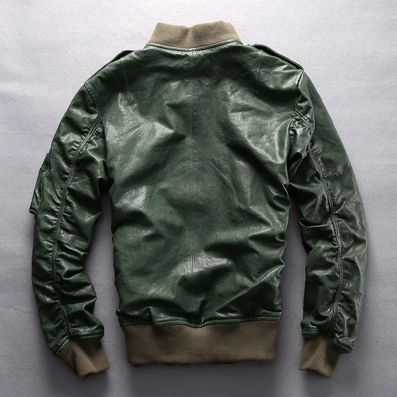 Men Factory 2021 Genuine Leather Jacket 100% Real Goatskin Fashion O-Neck Collar Slim Fit Short Motorcycle Jackets Winter Coats
Men Factory 2021 Genuine Leather Jacket 100% Real Goatskin Fashion O-Neck Collar Slim Fit Short Motorcycle Jackets Winter Coats