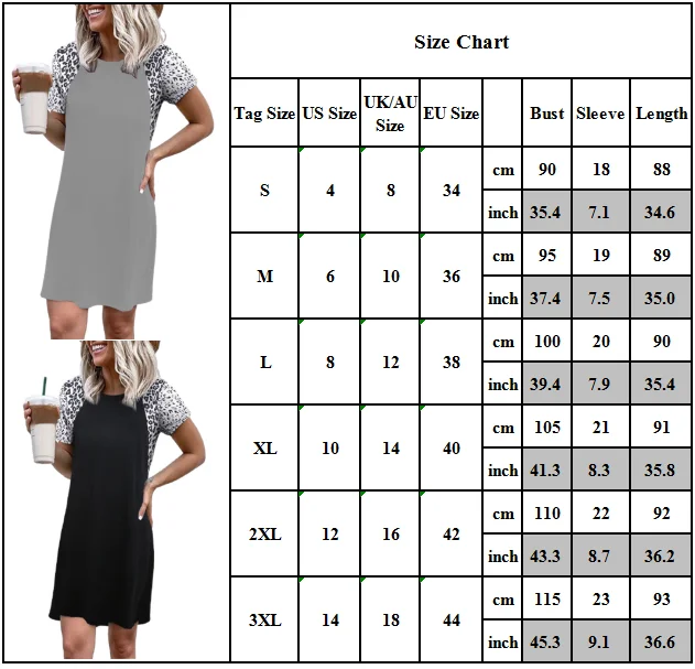 Woman Dress Leopard Solid Patchwork Round Neck Short Sleeves Casual Mini Dress Outdoor Holiday Dresses Women#w
Woman Dress Leopard Solid Patchwork Round Neck Short Sleeves Casual Mini Dress Outdoor Holiday Dresses Women#w
