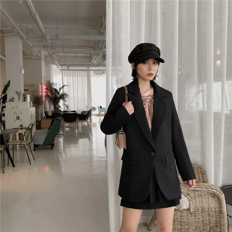 TMODA639 Za 2021 Spring Summer Fashion Women Black Suit Blazer Long Sleeve Pocket Office Lady Business Coat Female Retro Tops
TMODA639 Za 2021 Spring Summer Fashion Women Black Suit Blazer Long Sleeve Pocket Office Lady Business Coat Female Retro Tops