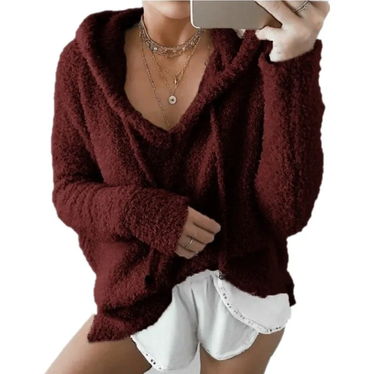 2021 Women Long Sleeve Plush Hoodies Ladies Autumn Winter Warm Solid Fluffy Hoody Flannel Pullover Loose Hooded Sweatshirts Top
2021 Women Long Sleeve Plush Hoodies Ladies Autumn Winter Warm Solid Fluffy Hoody Flannel Pullover Loose Hooded Sweatshirts Top