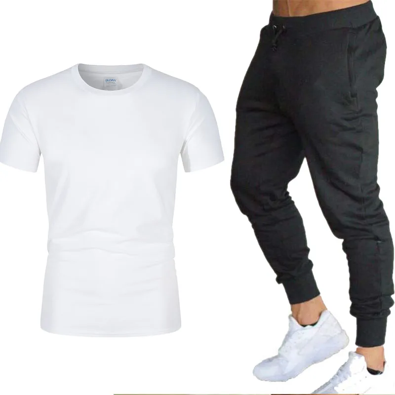 Men's Two Piece Sports T-shirt and Pants Brand Casual Sports Suit Fashion Pure Cotton Sportswear Summer 2021
Men's Two Piece Sports T-shirt and Pants Brand Casual Sports Suit Fashion Pure Cotton Sportswear Summer 2021