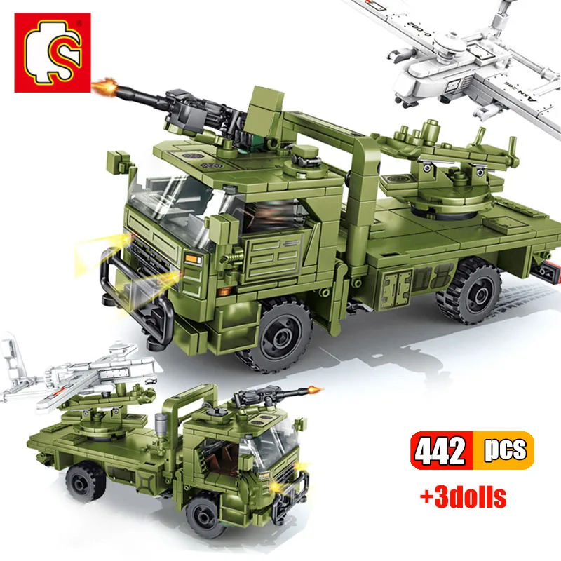SEMBO 442 шт. WW2 Дрон Запуск металлический высокотехнологичный Железный тяжелый армейский грузовик солдаты Фигурки игрушки Дети
SEMBO 442 шт. WW2 Дрон Запуск металлический высокотехнологичный Железный тяжелый армейский грузовик солдаты Фигурки игрушки Дети