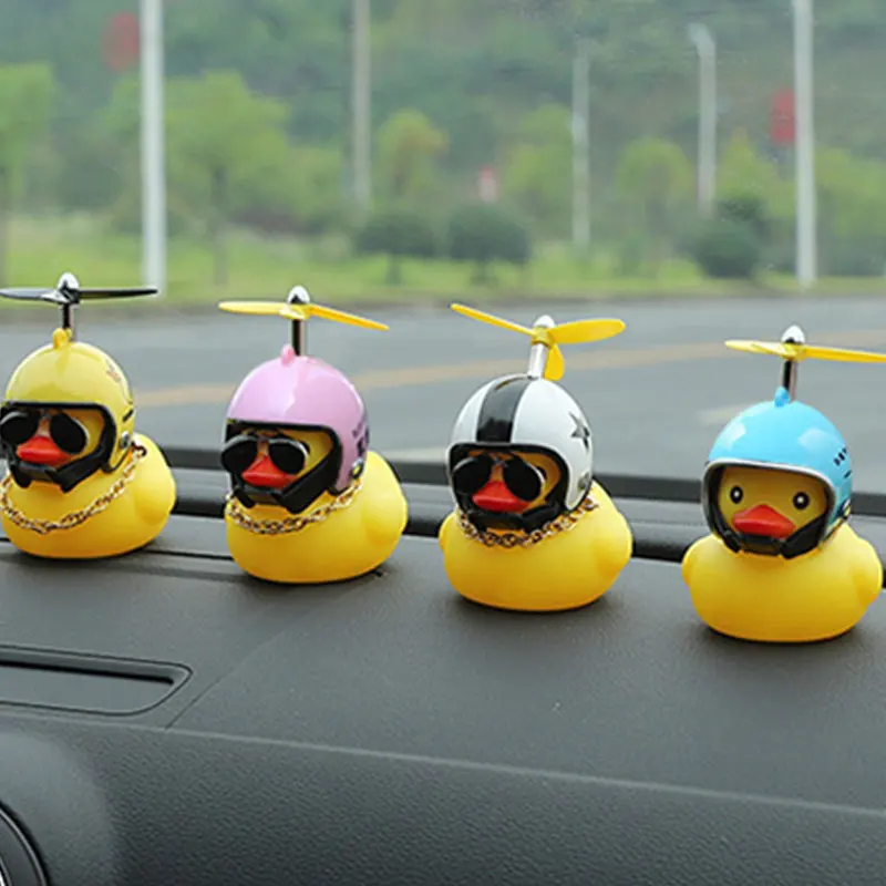 Car Cute Little Yellow Duck With Helmet Propeller Wind-breaking Duck Car Decor and Funny Car Interior Accessories
Car Cute Little Yellow Duck With Helmet Propeller Wind-breaking Duck Car Decor and Funny Car Interior Accessories