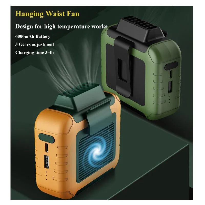 New USB Portable Personal Hanging waist Fan With Recharge Battery Ultra quiet Wearable Electric Fan handheld Air Conditioner
New USB Portable Personal Hanging waist Fan With Recharge Battery Ultra quiet Wearable Electric Fan handheld Air Conditioner