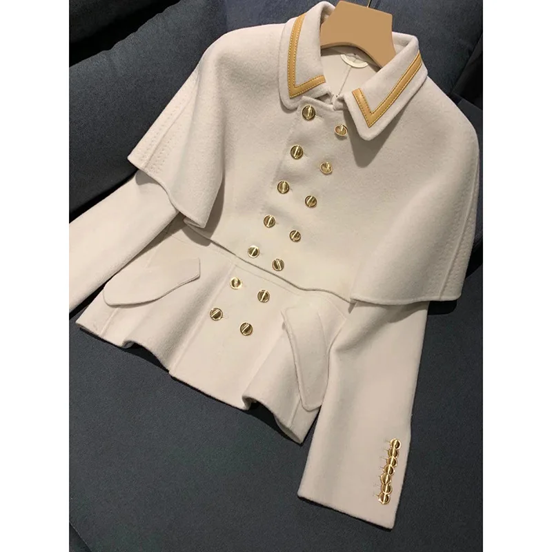 Original New Arrival Autumn Winter Women Cloak Woolen Jacket Women's Short Double-Sided Cashmere Coat High Waist Slim Top
Original New Arrival Autumn Winter Women Cloak Woolen Jacket Women's Short Double-Sided Cashmere Coat High Waist Slim Top