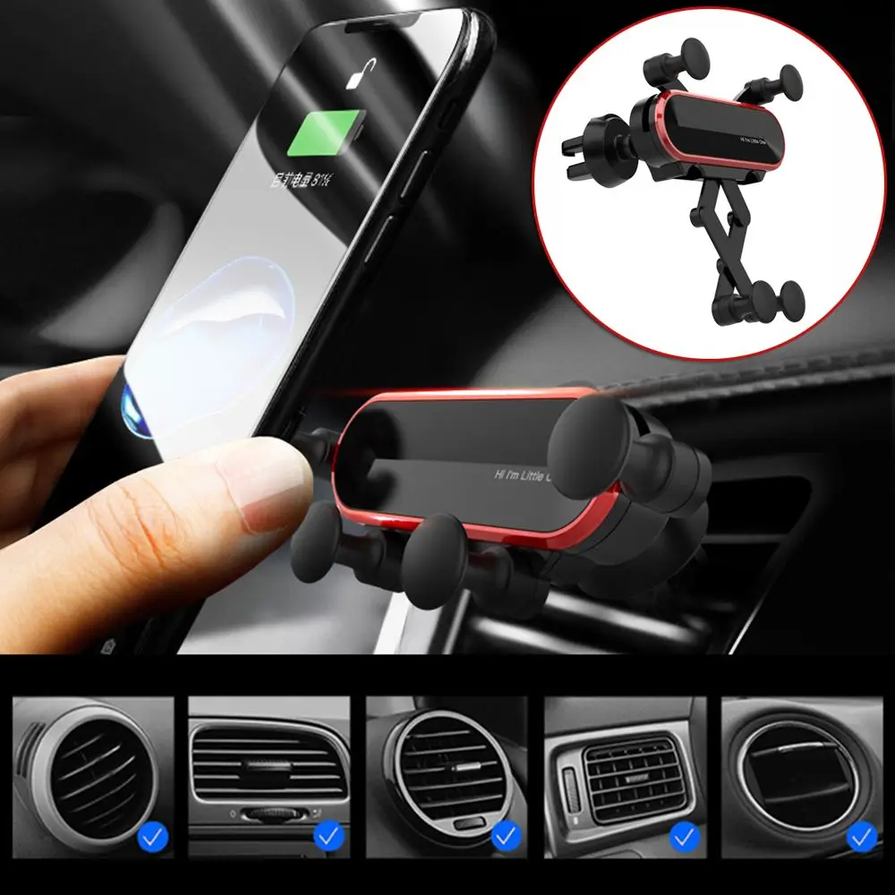 Adjustable Black Easy Clamp Anti-Slip Car Gravity Phone Holder Car Phone Holder Mount Air Vent Clip
Adjustable Black Easy Clamp Anti-Slip Car Gravity Phone Holder Car Phone Holder Mount Air Vent Clip