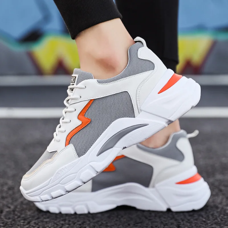 2019 New Shoes Men Chunky Sneakers Quality Leather Mesh Patchwork Men Casual Shoes Comfortable Black Men Shoes N8-08
2019 New Shoes Men Chunky Sneakers Quality Leather Mesh Patchwork Men Casual Shoes Comfortable Black Men Shoes N8-08