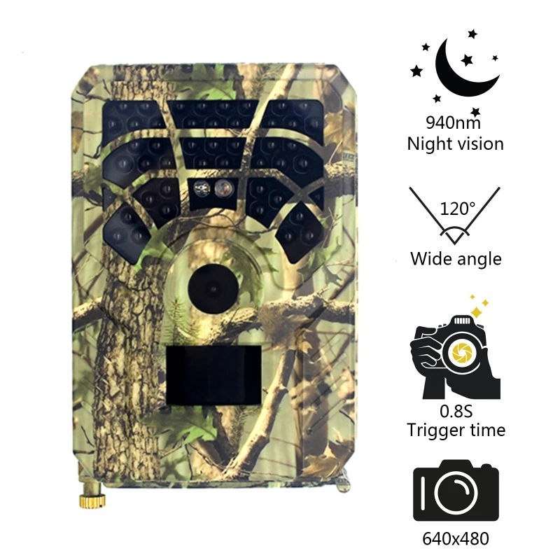 IP56 12MP 1080P 120FOV IR LED Night Vision Motion Trigger Hunting Camera PIR Sensor Camouflage Outdoor Wildlife Scouting
IP56 12MP 1080P 120FOV IR LED Night Vision Motion Trigger Hunting Camera PIR Sensor Camouflage Outdoor Wildlife Scouting