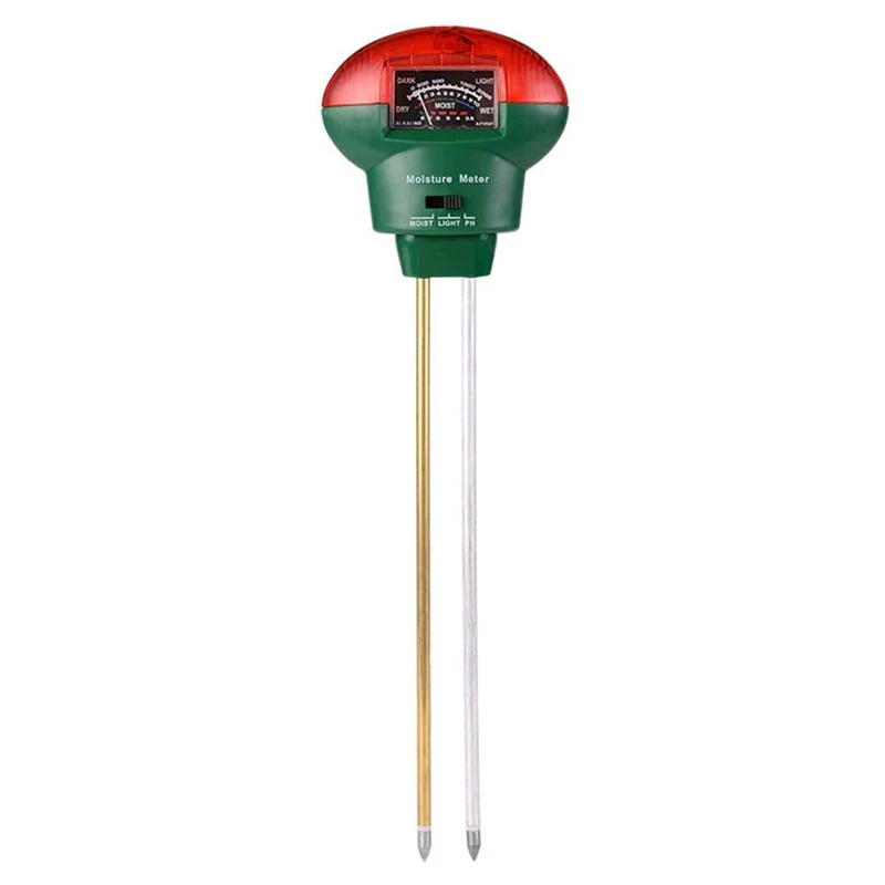 Soil PH Meter, 3-In-1 Soil Moisture Ph Light Tester, Plant Water Monitor Sensor Tool Kit For Garden,Lawn, Farm,Plants
Soil PH Meter, 3-In-1 Soil Moisture Ph Light Tester, Plant Water Monitor Sensor Tool Kit For Garden,Lawn, Farm,Plants