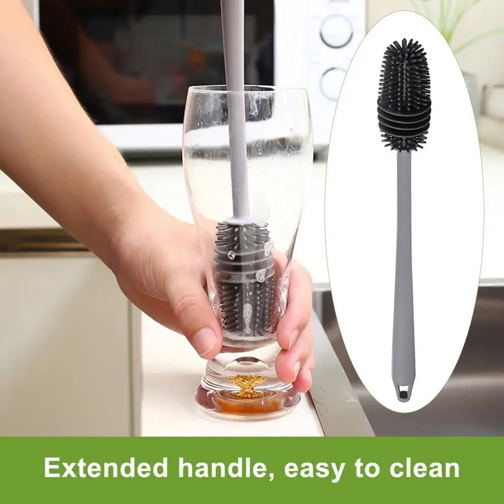 Silicone Bottle Cleaning Brush BPA Free Flexibility Accessory Baby Bottles Flask Silicone Bottle Cleaner for Home
Silicone Bottle Cleaning Brush BPA Free Flexibility Accessory Baby Bottles Flask Silicone Bottle Cleaner for Home