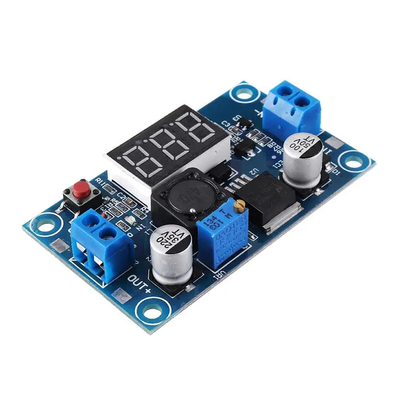 LM2596 DC-DC Voltage Regulator Adjustable Step Down Powered Supply Module With Display Accessory
LM2596 DC-DC Voltage Regulator Adjustable Step Down Powered Supply Module With Display Accessory