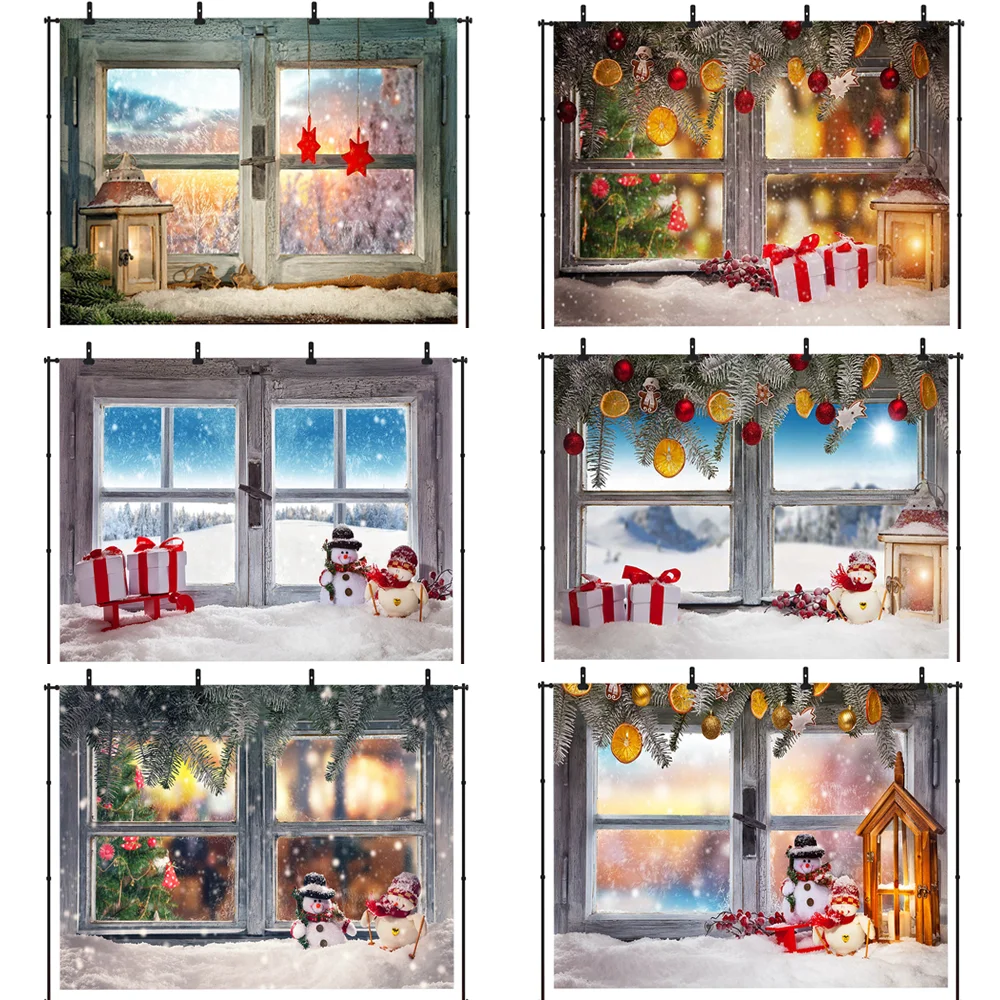 Merry Christmas Photography Background Window Snowman Snowfield Backdrop Children Party Decoration Props Banner For Photo Studio
Merry Christmas Photography Background Window Snowman Snowfield Backdrop Children Party Decoration Props Banner For Photo Studio