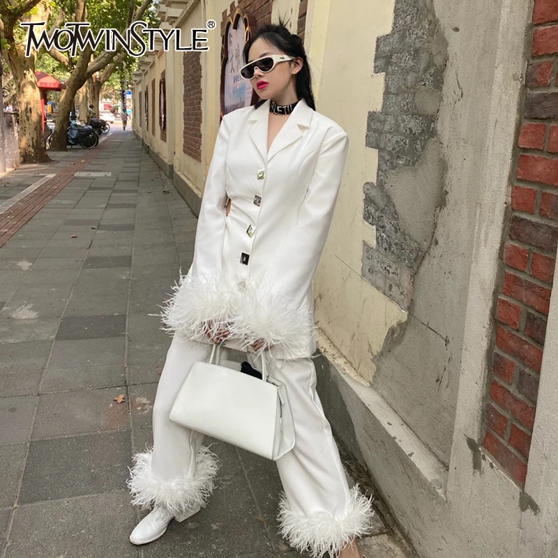 ZCSMLL Casual Slim Cut Out Two Piece Set Women Notched Long Sleeve Patchwork Coat High Waist Pants Women's Set Autumn 2021 TH488
ZCSMLL Casual Slim Cut Out Two Piece Set Women Notched Long Sleeve Patchwork Coat High Waist Pants Women's Set Autumn 2021 TH488