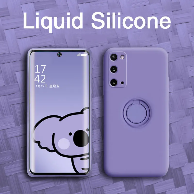 luxury With Ring Phone Case For Samsung Galaxy S21 Ultra S20 FE S10 Note 10 20 Plus Liquid Silicone Magnetic Holder Back Cover
luxury With Ring Phone Case For Samsung Galaxy S21 Ultra S20 FE S10 Note 10 20 Plus Liquid Silicone Magnetic Holder Back Cover