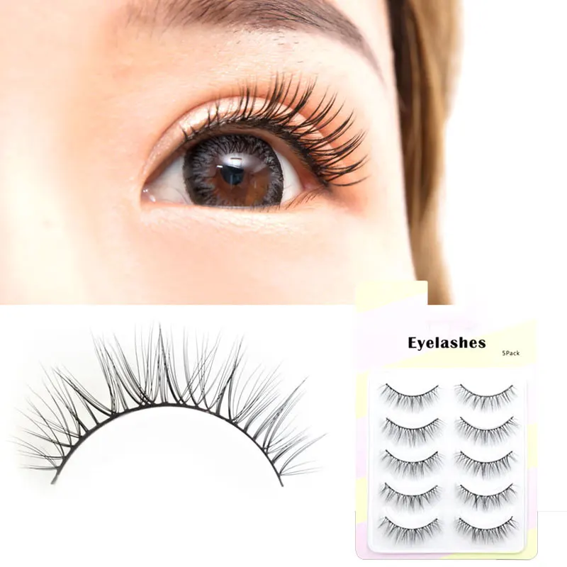 5 Pairs False Eyelashes Cross Curling Natural Lash Extension Wispies Fluffy Mink Hair Eyelashes Daily Eye Makeup Beauty Supplies
5 Pairs False Eyelashes Cross Curling Natural Lash Extension Wispies Fluffy Mink Hair Eyelashes Daily Eye Makeup Beauty Supplies