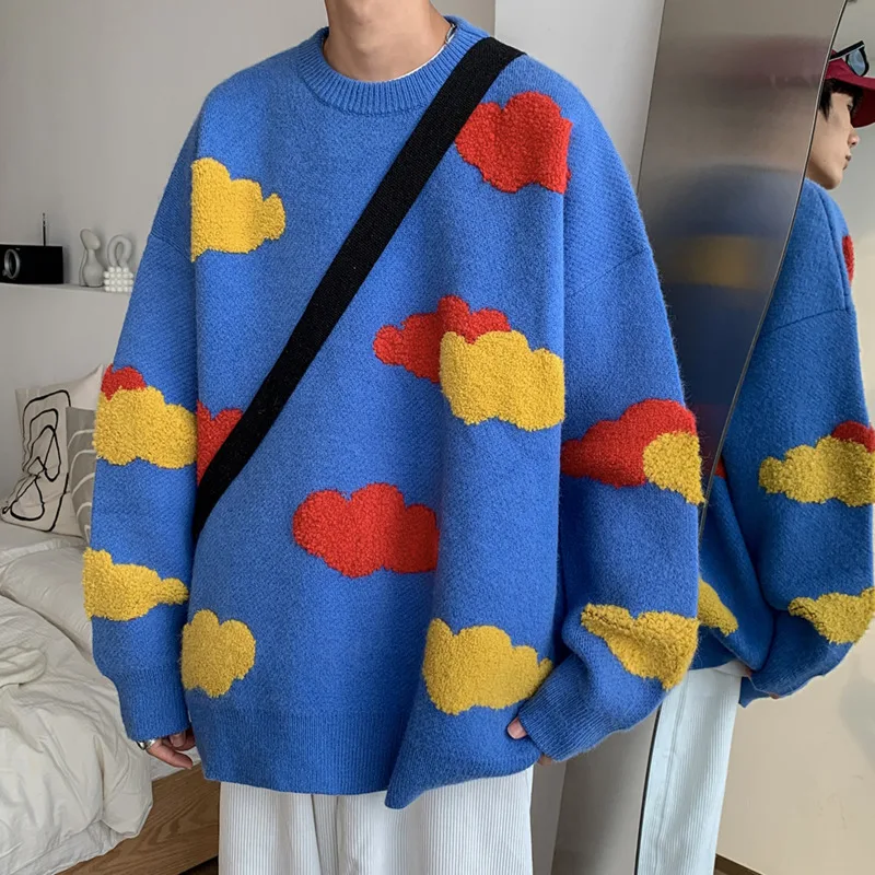 Winter Cloud Sweater Men Warm Fashion Casual Knitted Pullover Men Korean Loose Long Sleeve Sweater Mens Jumper Clothes M-3XL
Winter Cloud Sweater Men Warm Fashion Casual Knitted Pullover Men Korean Loose Long Sleeve Sweater Mens Jumper Clothes M-3XL