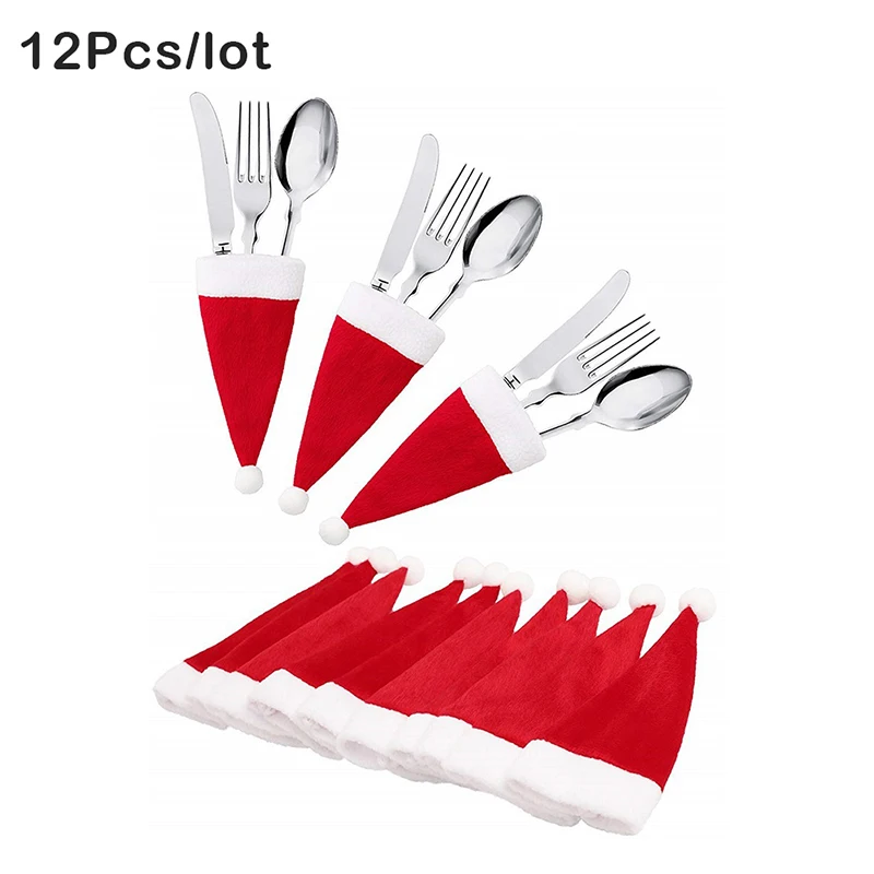6/12pcs Tableware Holder Bag Christmas Hat Christmas 2021 Christmas Decorations Home Decoration Accessories Kitchen Tableware
6/12pcs Tableware Holder Bag Christmas Hat Christmas 2021 Christmas Decorations Home Decoration Accessories Kitchen Tableware