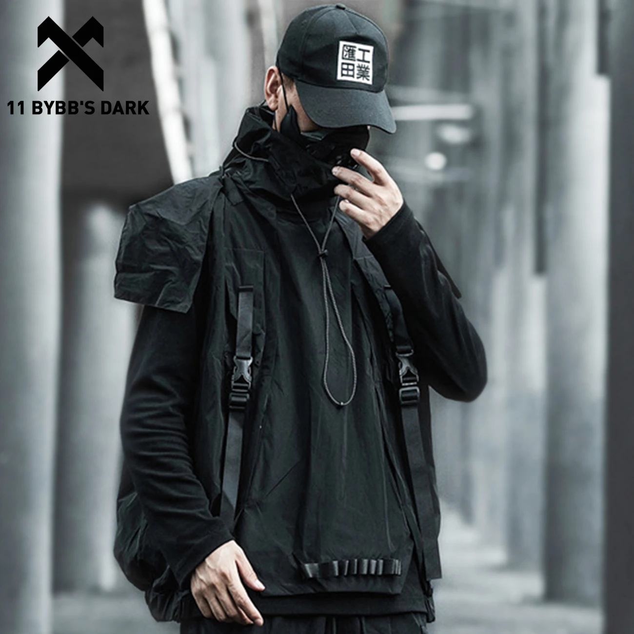 11 BYBB'S DARK Removable Hip Hop Cargo Vest Men Ribbons Patchwork Tactical Functional Overall Sleeveless Tops Streetwear Outwear
11 BYBB'S DARK Removable Hip Hop Cargo Vest Men Ribbons Patchwork Tactical Functional Overall Sleeveless Tops Streetwear Outwear