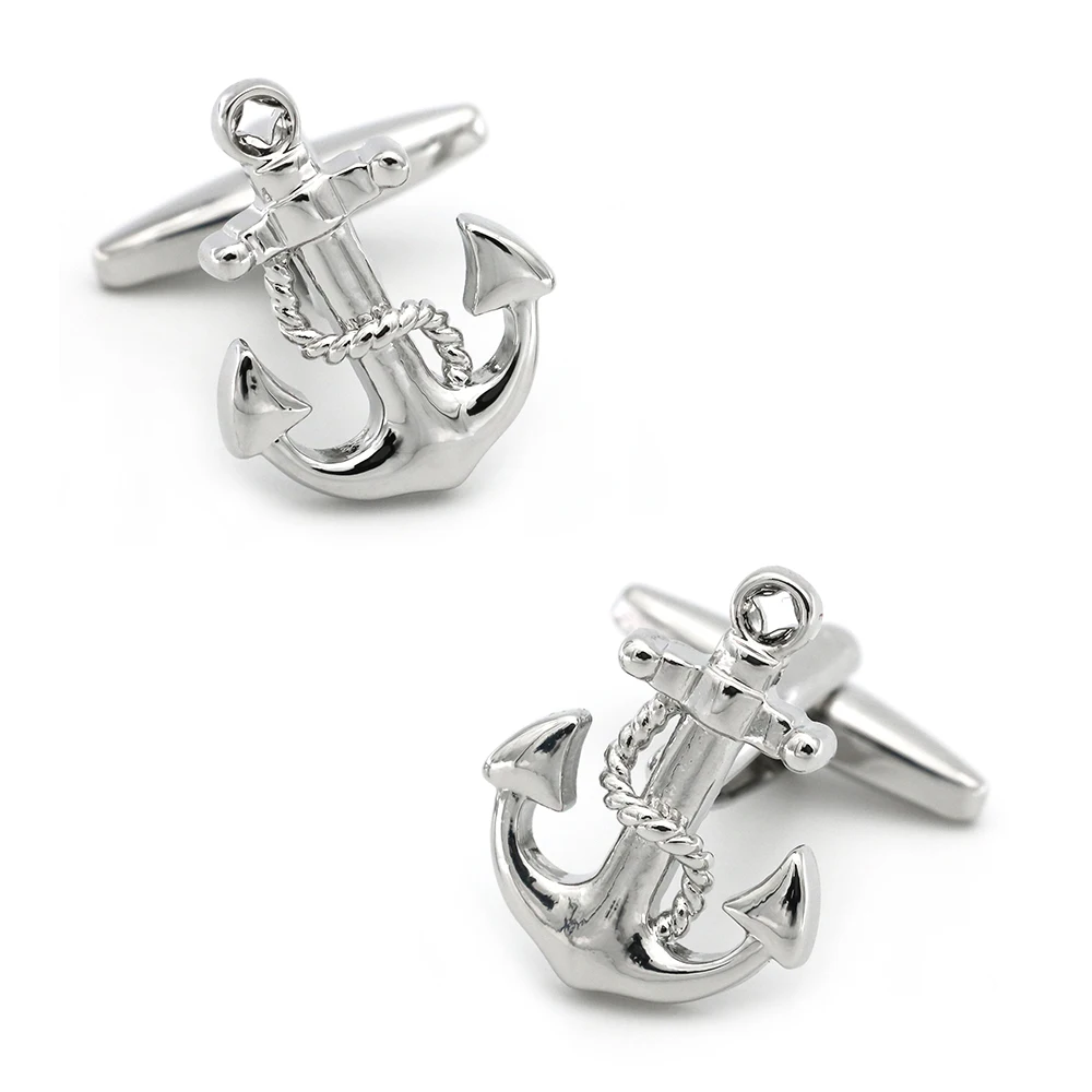 Voyage Design Anchor Cufflinks Quality Brass Material Silver Color Cuff Links Wholesale&retail
Voyage Design Anchor Cufflinks Quality Brass Material Silver Color Cuff Links Wholesale&retail
