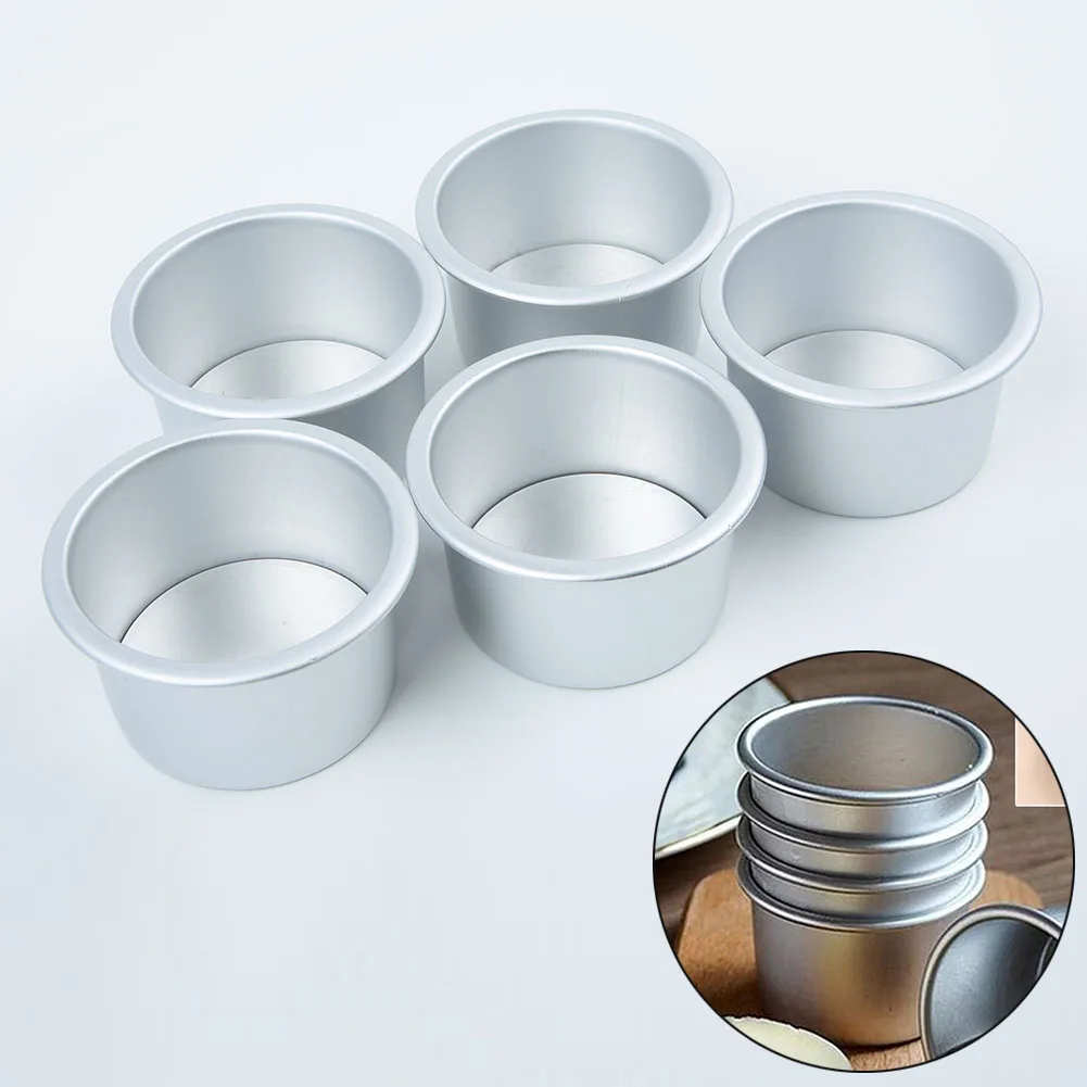 5 Piece Set 2.5'MINI Cake Mold Baked Pudding Non-stick Baking Mold Mold Tool DIY Cake Kitchen Supplies
5 Piece Set 2.5'MINI Cake Mold Baked Pudding Non-stick Baking Mold Mold Tool DIY Cake Kitchen Supplies