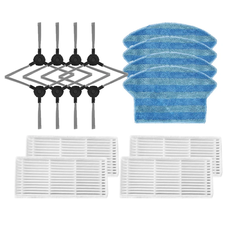 Suitable For Midea Sweeping Robot Replaceable Accessories I2 Vcr03 Rag Edge Brush And Side Filter | Бытовая техника
