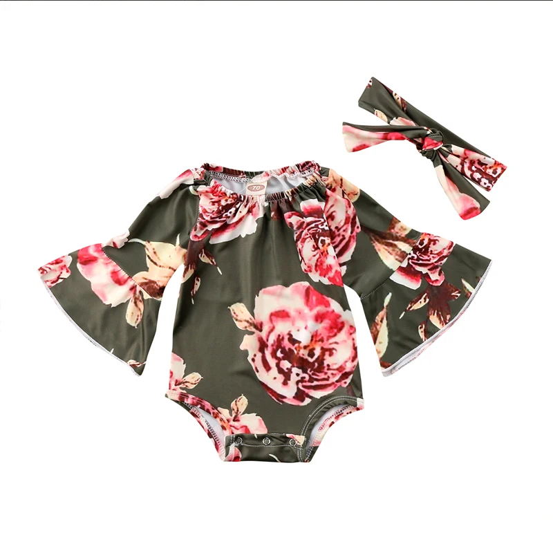 Baby Romper Newborn Toddler Infant Flower Flare Sleeve Rompers Top Jumpsuit Cute Baby's Clothing for 0-24Months
Baby Romper Newborn Toddler Infant Flower Flare Sleeve Rompers Top Jumpsuit Cute Baby's Clothing for 0-24Months