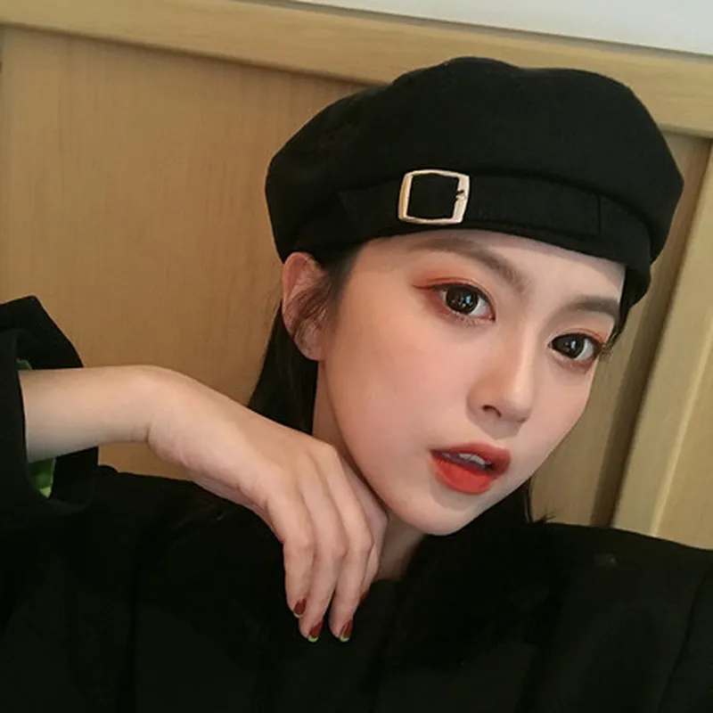 Adjusable Beret Women Summer Spring Thin Day Black Octagonal Cap British Retro Art Painter's Cut Hat Pretty Girl Decoration Cap
Adjusable Beret Women Summer Spring Thin Day Black Octagonal Cap British Retro Art Painter's Cut Hat Pretty Girl Decoration Cap