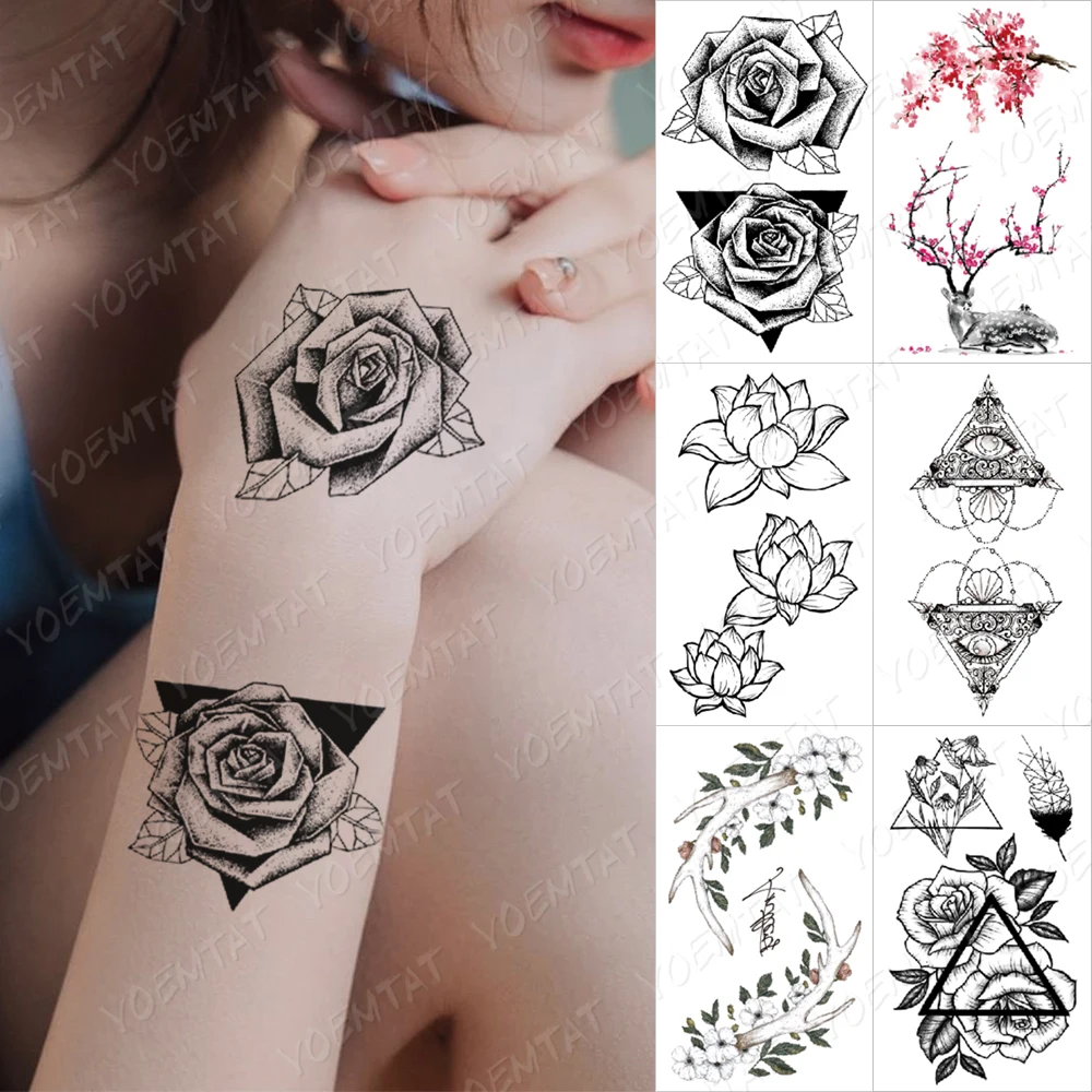 Waterproof temporary tattoo stickers on the body art temporary men tattoos lines rose fake tattoo stickers temporary tattoos
Waterproof temporary tattoo stickers on the body art temporary men tattoos lines rose fake tattoo stickers temporary tattoos