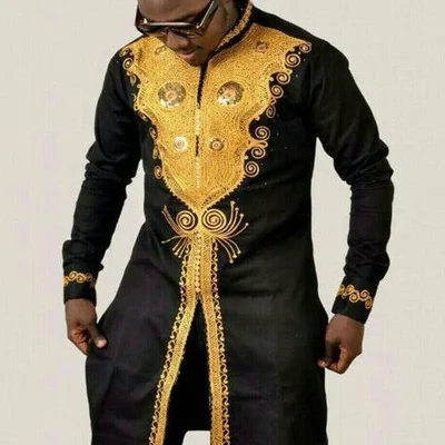 African Clothes for Men 2021 African Men Polyester Black Long Sleeve Plus Size Shirts African Clothing L-5XL
African Clothes for Men 2021 African Men Polyester Black Long Sleeve Plus Size Shirts African Clothing L-5XL