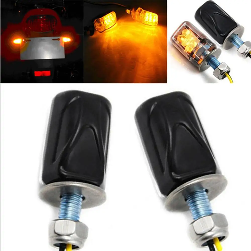 2pcs Mini Motorcycle LED Turn Signal Indicators Light Amber Universal LED Modified Small Turn Light for Sports Car
2pcs Mini Motorcycle LED Turn Signal Indicators Light Amber Universal LED Modified Small Turn Light for Sports Car