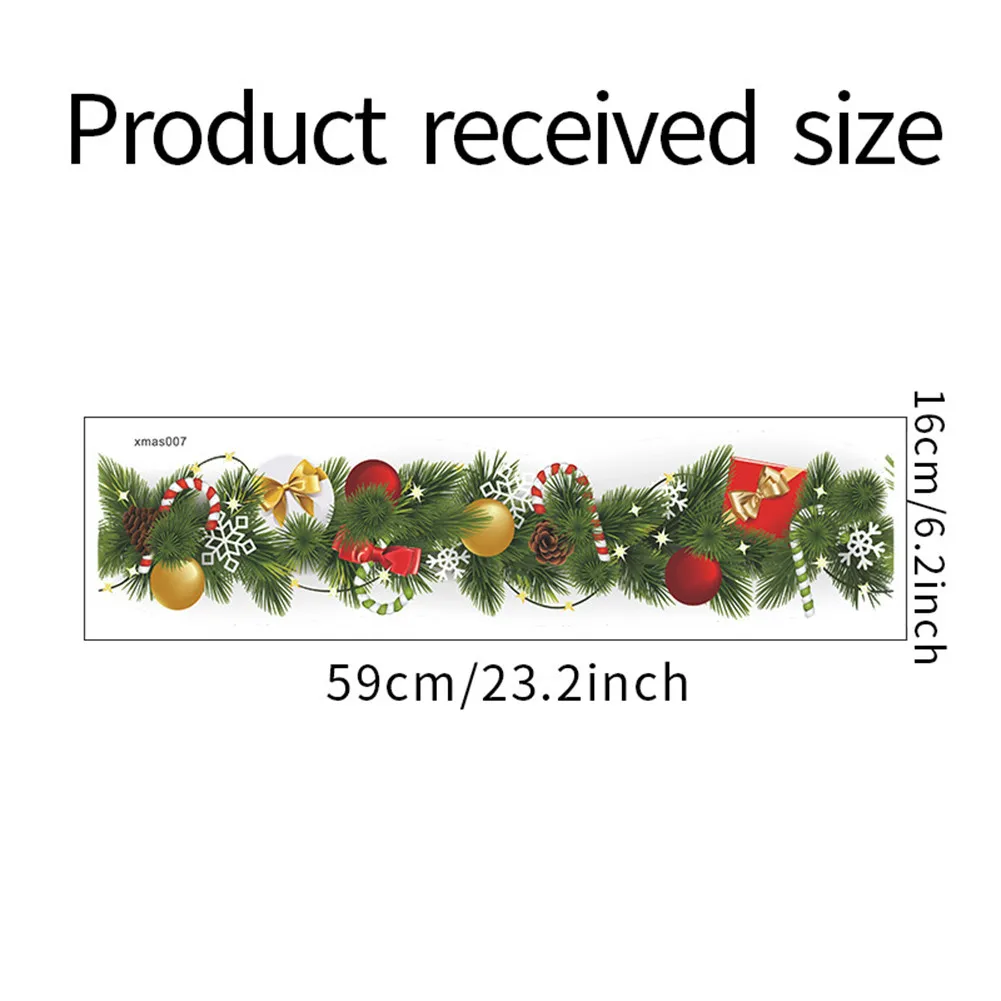 1*Sticker 57*14cm PVC Christmas Xmas Pine Branch Gift Colorful Ball Candy Removable Sticker Art Decals 2021 New
1*Sticker 57*14cm PVC Christmas Xmas Pine Branch Gift Colorful Ball Candy Removable Sticker Art Decals 2021 New