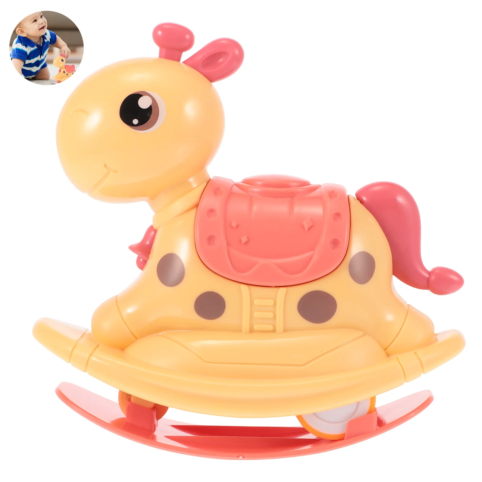 2-In-1 Baby Toy Press Car Push-Slide Shake Dinosaur Horse Kindergarten Gift Little Rocking Horse Inertial Pull Back Car Toys
2-In-1 Baby Toy Press Car Push-Slide Shake Dinosaur Horse Kindergarten Gift Little Rocking Horse Inertial Pull Back Car Toys