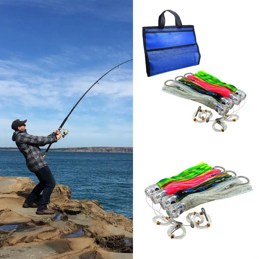 4 Pcs 11inch Octopus Skirt Baits Realistic Bright Color Acrylic Head Portable Deep Concave Head Trolling Lures Artificial Baits
4 Pcs 11inch Octopus Skirt Baits Realistic Bright Color Acrylic Head Portable Deep Concave Head Trolling Lures Artificial Baits