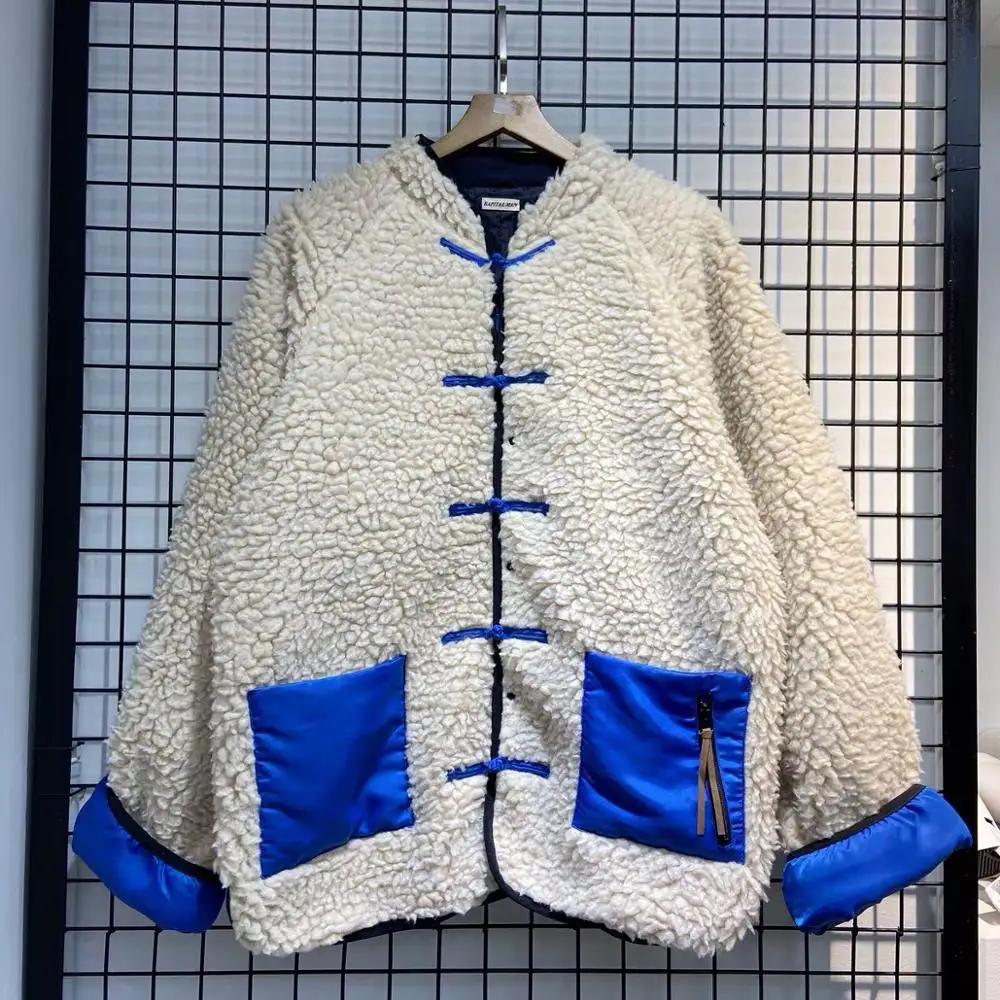 Kapital Lamb Wool Polar Fleece Jacket Cardigan Tie Rope Coat Women Men Top Quality Slim Wool Tops Internal Stitching Chic Jacket
Kapital Lamb Wool Polar Fleece Jacket Cardigan Tie Rope Coat Women Men Top Quality Slim Wool Tops Internal Stitching Chic Jacket