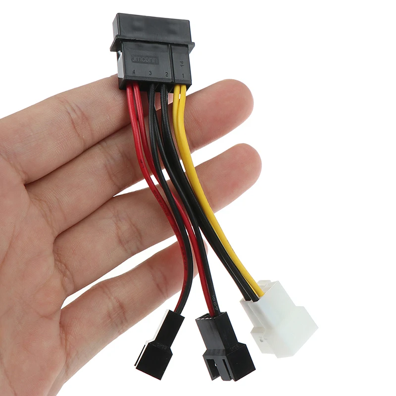 1pc 4Pin To 3Pin Fan Power Cable Adapter 12v*2/ 5v*2 For Computer Cooling Fan Cables For CPU PC Case Fan 
1pc 4Pin To 3Pin Fan Power Cable Adapter 12v*2/ 5v*2 For Computer Cooling Fan Cables For CPU PC Case Fan