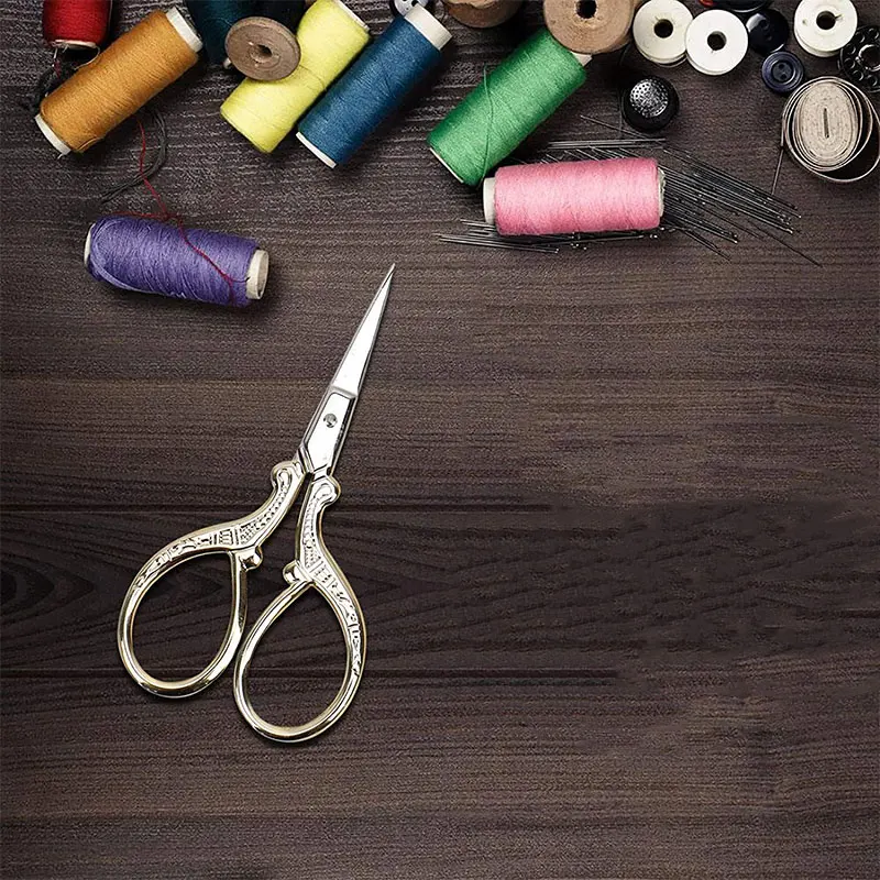 Jiwuo Stainless Steel Vintage Style Scissors Cutter Cutting Embroidery Cross Stitch Dressmaker Small Shears Sewing Craft Tool
Jiwuo Stainless Steel Vintage Style Scissors Cutter Cutting Embroidery Cross Stitch Dressmaker Small Shears Sewing Craft Tool