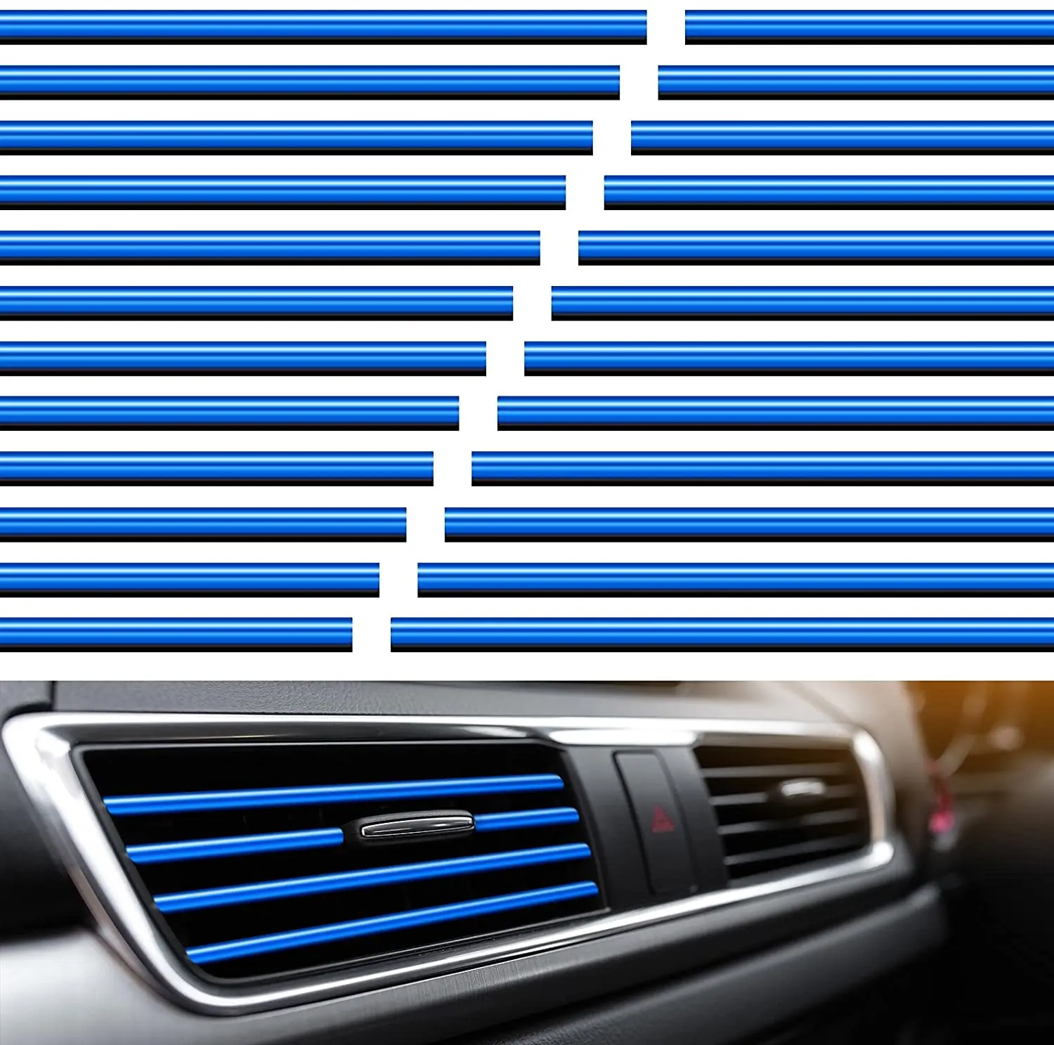 10pcs Vent Decoration Car Interior Decoration Air Conditioning Vent Decoration Chrome Pvc Car Interior decor Vent Trim Strip
10pcs Vent Decoration Car Interior Decoration Air Conditioning Vent Decoration Chrome Pvc Car Interior decor Vent Trim Strip